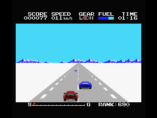 Hyper Rally screenshot 5 for MSX
